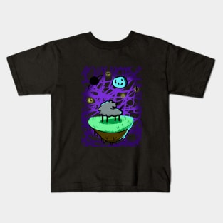 a sheep in space Kids T-Shirt